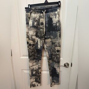 Skull Print Jogger Pants Rebel Vengeance Skull Print Joggers men’s small #75
